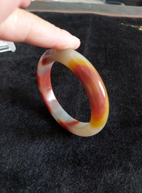 云南龙陵天然黄龙玉手镯