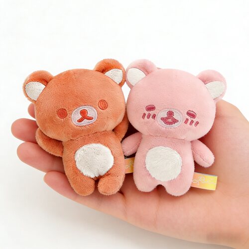 san-x日本正版轻松熊手玉毛绒玩偶公仔七色彩虹小熊雨过天晴彩虹 - 图0