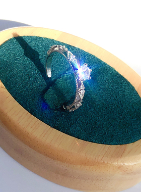 莫桑钻戒指钻戒不易褪色可调节