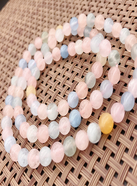 天然冰种绿柱石糖果色甜美风手串