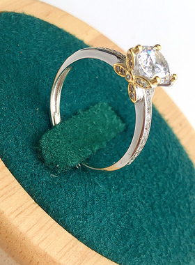 莫桑钻戒指孤品轻奢不易褪色