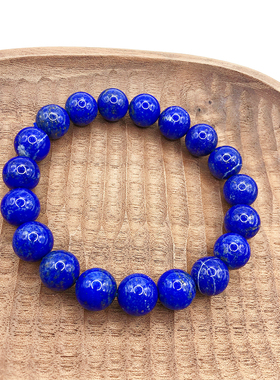 天然阿富汗老矿料青金石手串项链