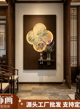 法式中古立体砂岩客厅背景墙画