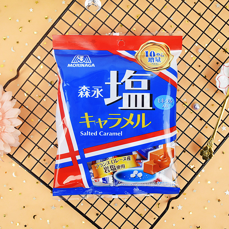 日本进口森永岩盐奶糖太妃糖海盐焦糖宇治抹茶味软糖Morinaga糖果 - 图0