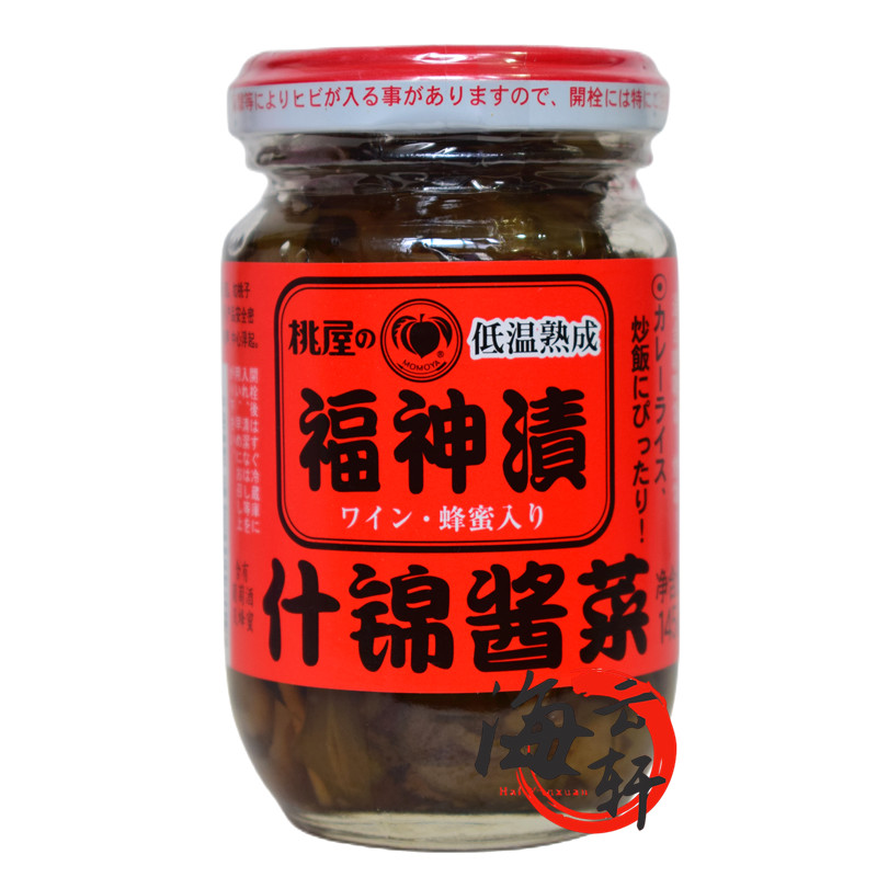 日本桃屋什锦酱菜八宝福神渍即食拌饭菜方便食品速食日料榨菜145g - 图3