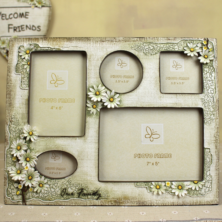 创意小清新相框摆台5 6 7 8寸六八 个性闺蜜情侣同学结婚照照片框 - 图1