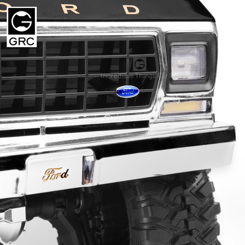 GRC TRX4 福特金属水晶标 TRX-4 Ford Bronco 金属车标 格栅车标 - 图2