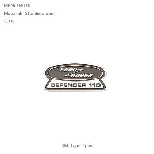 RCDream 1/10 Land Rover Defender仿真路虎卫士金属车标牌 TRX4 - 图3