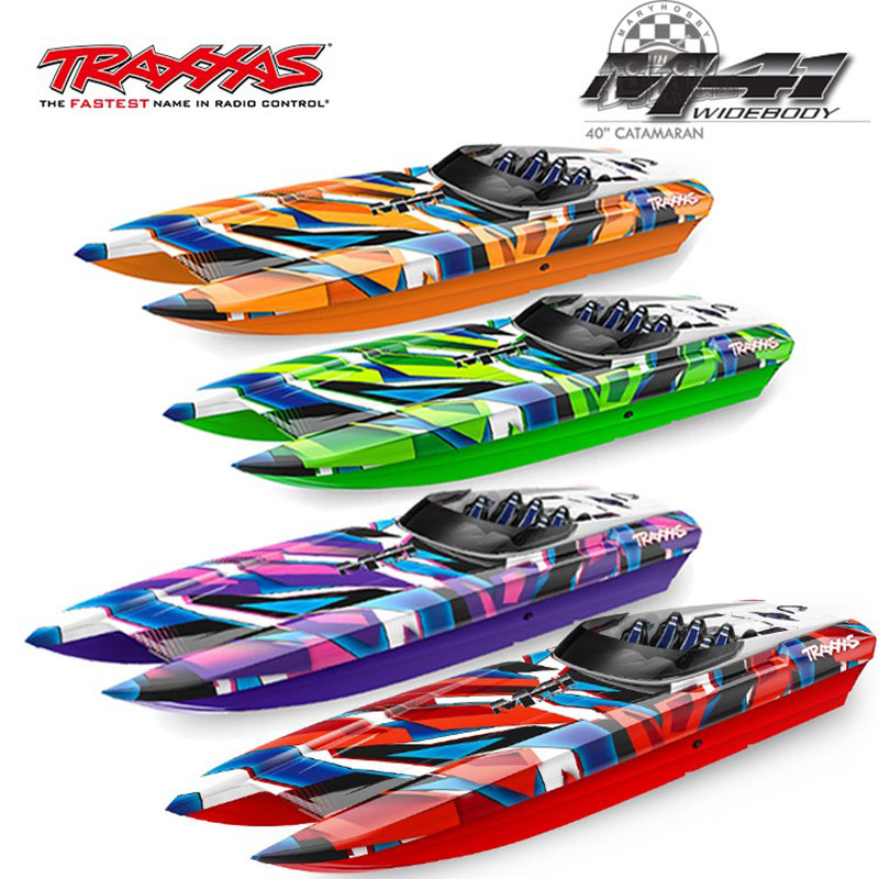 Traxxas 57046-4全新涂装M41遥控电动无刷船双体船带蓝牙TSM包邮-图3