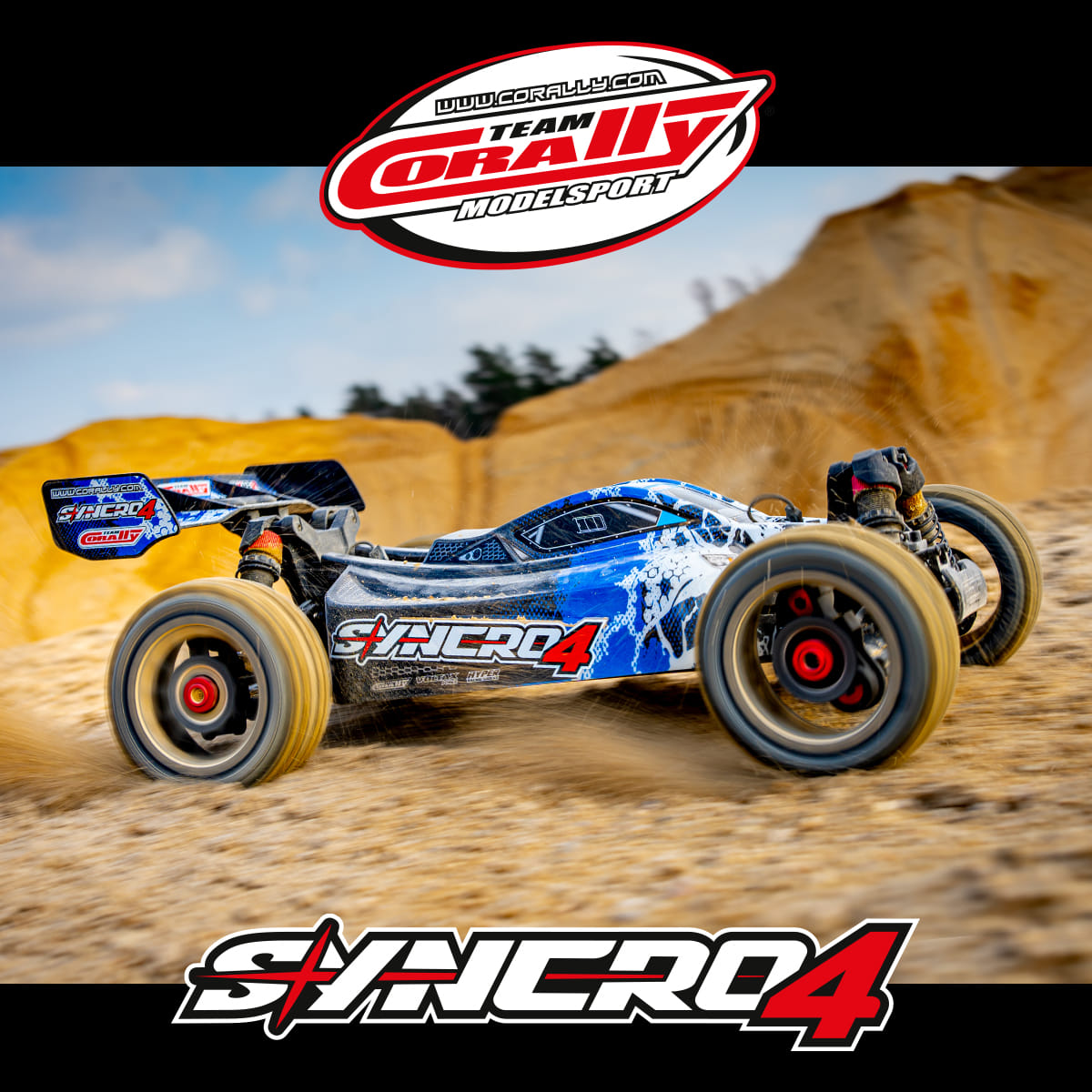 Team Corally 比利时  SYNCRO4 1/8 4S遥控电动越野车 模型车 RTR - 图3