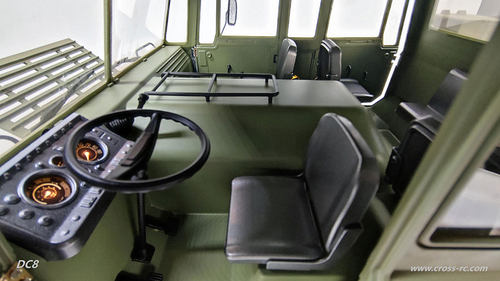 CROSSRC DC8太拖拉8X8遥控电动RC模型车仿真重卡军卡攀爬车越野车 - 图1