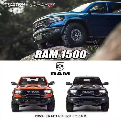 KM雷神道奇霸王龙RAM 1500仿真1/8遥控电动四驱攀爬车皮卡越野车 - 图1