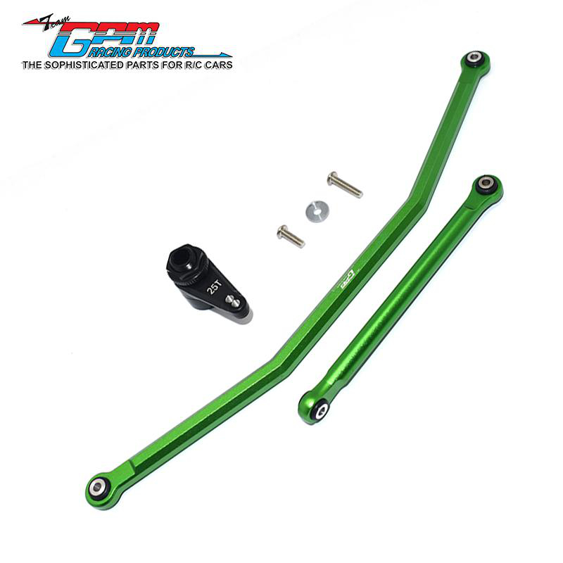 Axial 1/10 RBX10金属前转向拉杆+7075两孔位弹簧卸力式25T舵机臂 - 图1