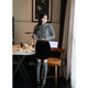 Thepeach skirt Hepburn ແບບ A-line