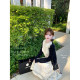 Baby doll collar patchwork lace lace sleeveless top skirt