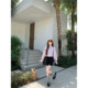 Taro Purple Lace Stand Collar Cotton ເສື້ອແຂນຍາວ