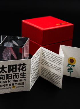 水晶向日葵现代简约室内微雕礼物