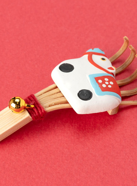 招财猫日式风达摩白鹿祈福摆件