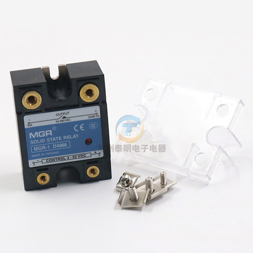 美格尔SSR固态继电器MGR-1 D4860单相60A直流24V控交流DC-AC 220V - 图2