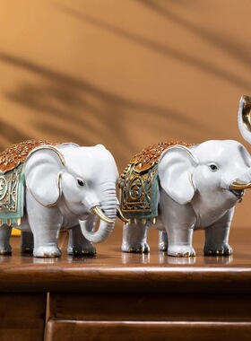 【明星同款】朱炳仁铜吉象旺宅家居桌面装饰中式工艺品办公桌摆件