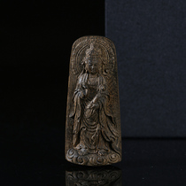 90% sinkhole (Guanyin) 9 8 gr Hainan Green Champong Sunken Fragrant Pendant wearing a good-looking male and female gift treasures Tibetan