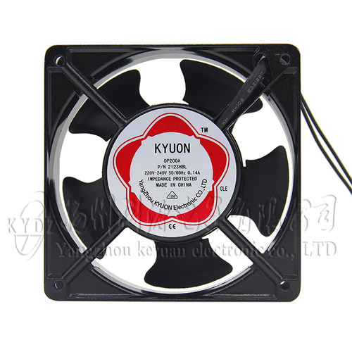 DP200A 2123HBL 12038 220V 双滚珠轴承 机箱机柜KTV散热风扇12CM - 图2