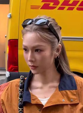 高级感小方框猫眼韩版复古墨镜