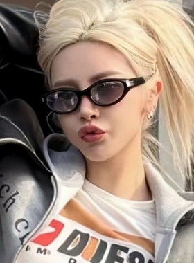 2024新款gm墨镜女款猫眼水银色