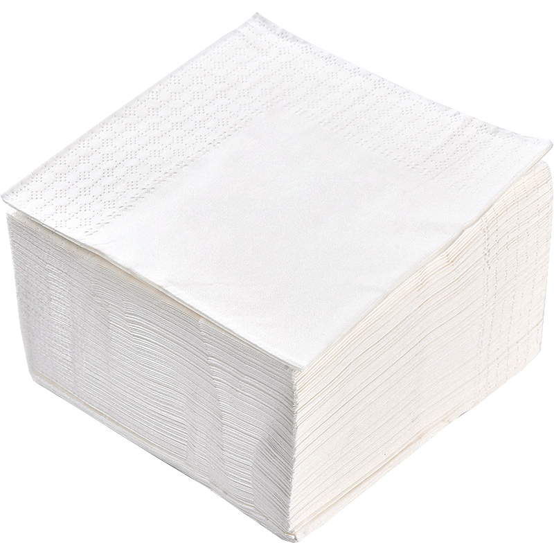 上海商吉一次性纸巾酒店餐具双层本色餐厅用纸本色外卖餐饮纸巾