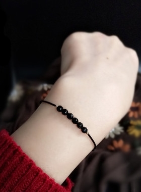 小娘子玛瑙珠极细百搭显白手链