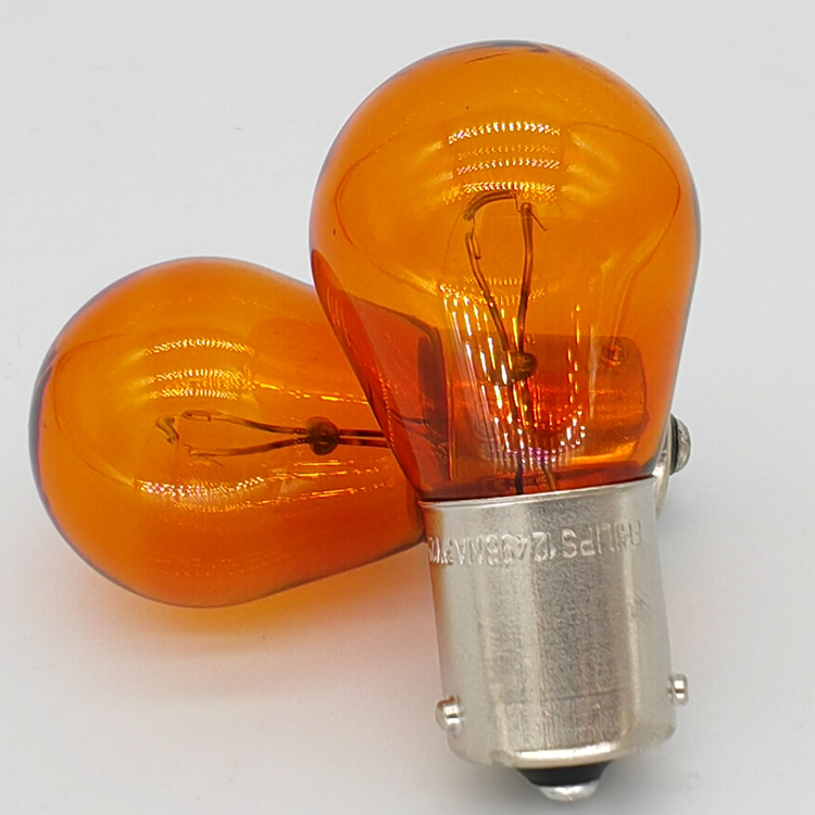 飞利浦 PHILIPS 12496/SV PY21W 12V E2 2F7 FRANCE 银狐转向灯泡 - 图1