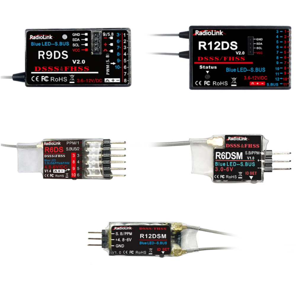 乐迪R12DS R9DS R12DSM R6DS R6DSM接收机 AT9S PRO AT10Ⅱ遥控器 - 图3