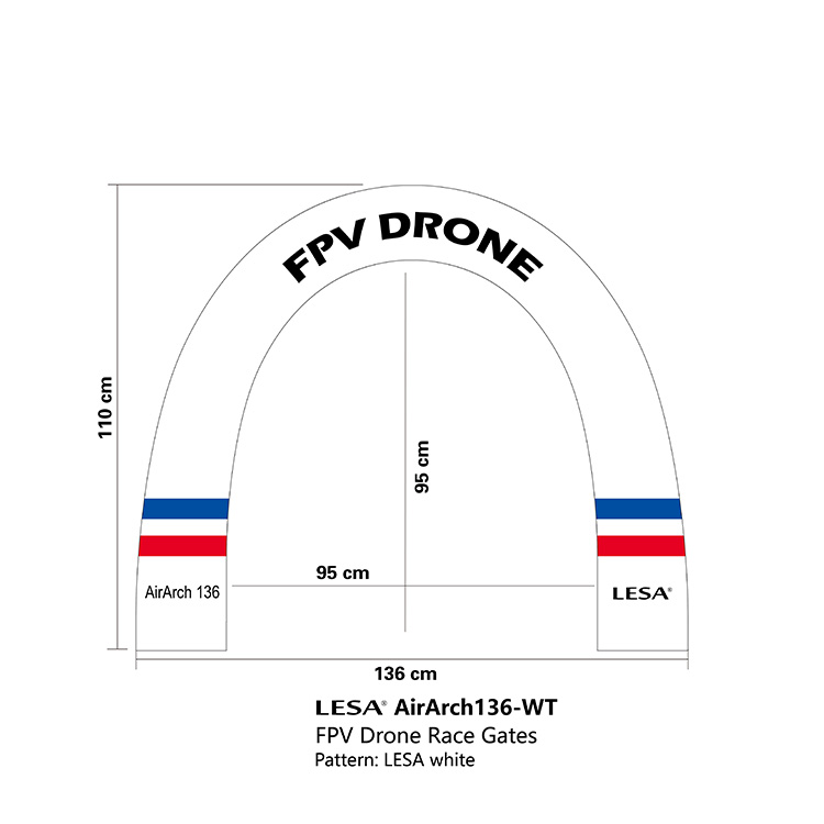 科技节 无人机 航模飞 室内穿越机 穿越门 拱形门 FPV竞赛门136cm - 图0