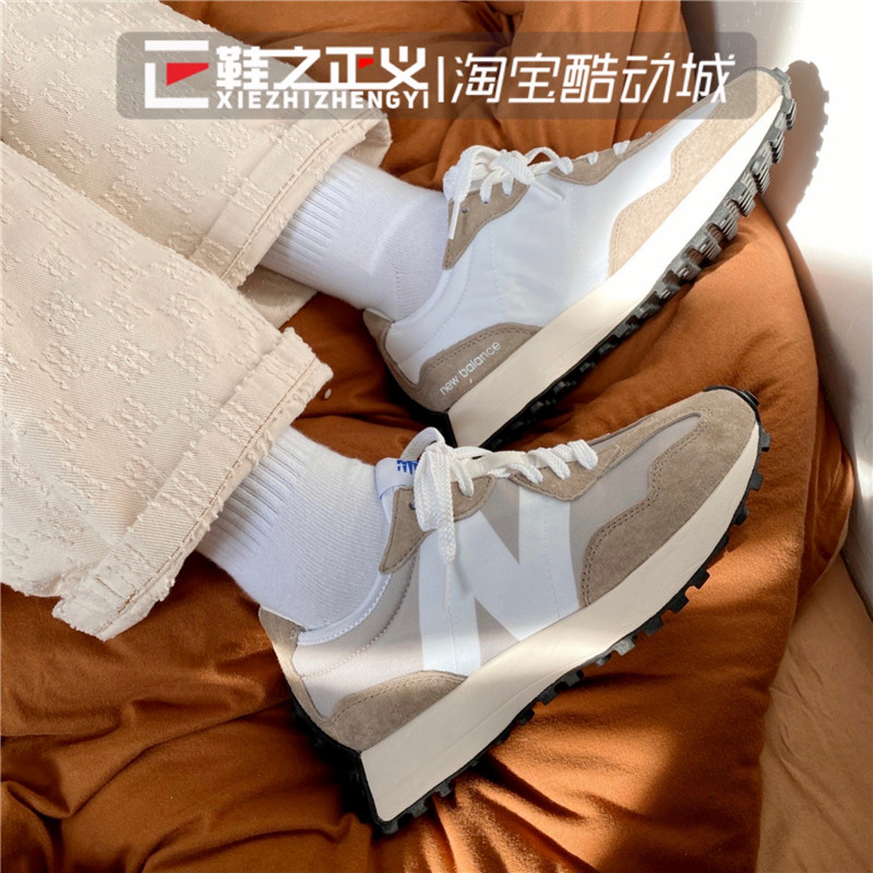 NEW BALANCE复古运动鞋女NB327系列增高休闲鞋男情侣跑鞋MS327LH1-图1