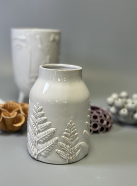 外贸孤品 北欧风陶瓷花瓶 置物罐 花盆 烛台 店铺会所装饰摆件