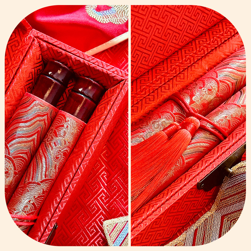 纯手写婚书订婚书卷轴中国风聘书送日子结婚礼品新中式高级定制