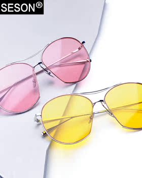 蛤蟆镜太阳镜砾石明星款墨镜前卫