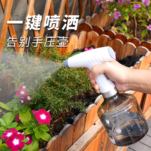 喷壶家用电动喷雾器消毒浇水浇花神器喷水喷枪洒水壶清洁卫生擦地 - 图3
