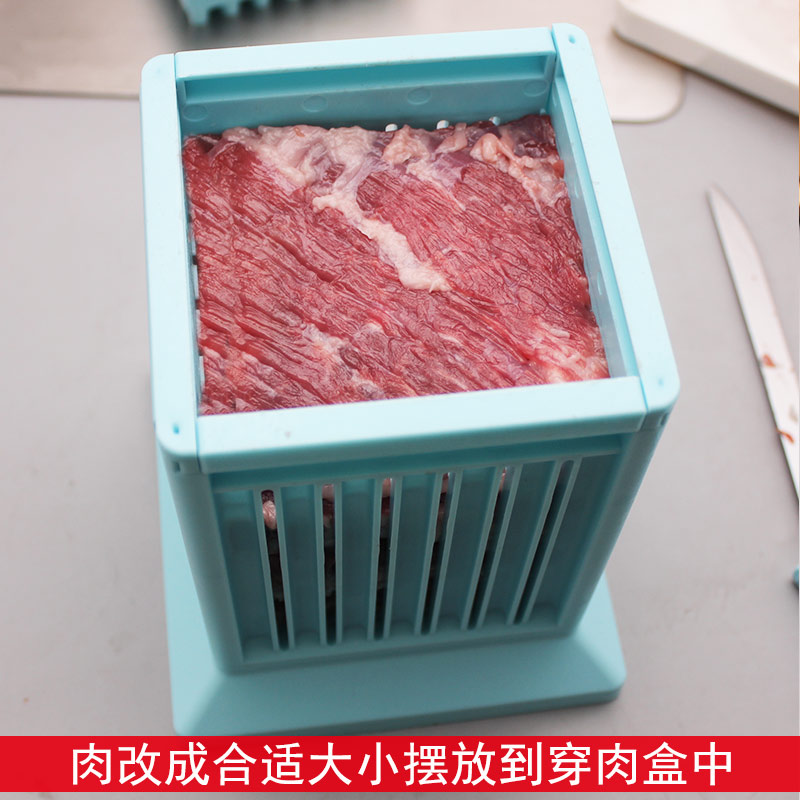 49串快速穿肉器大号家用饭店穿串神器抖音同款烧烤肉串穿串盒机新-图2