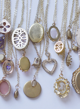 意大利穆拉诺老琉璃粉玫瑰项链