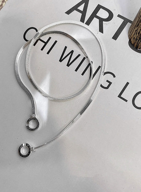 轻奢韩国高级感双环扣蛇骨项链