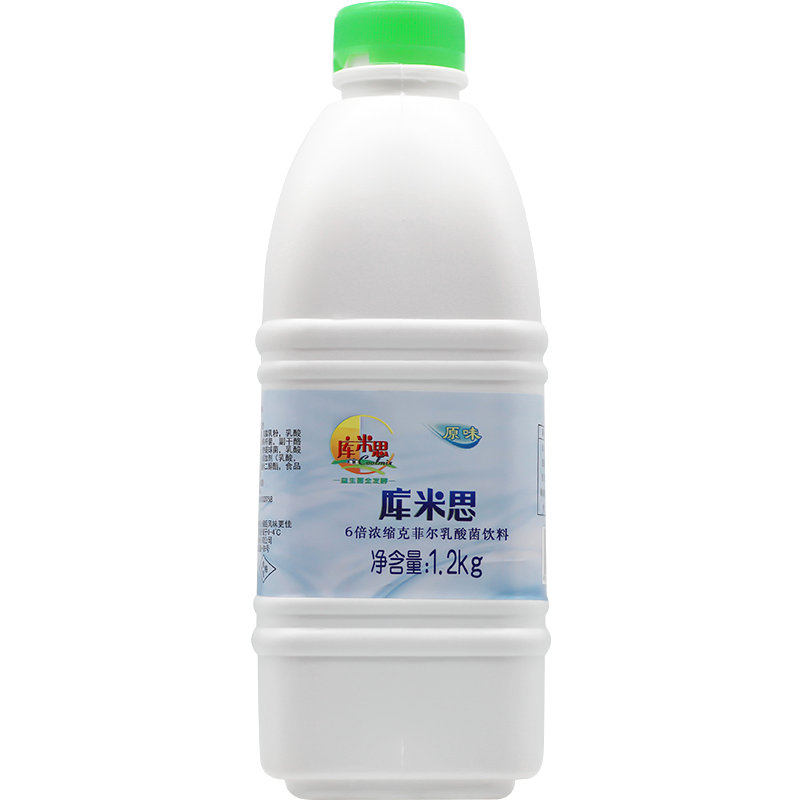 库米思克菲尔乳酸菌饮料1.2kg6倍浓缩乳益菌多益生菌奶茶店原味料 - 图3