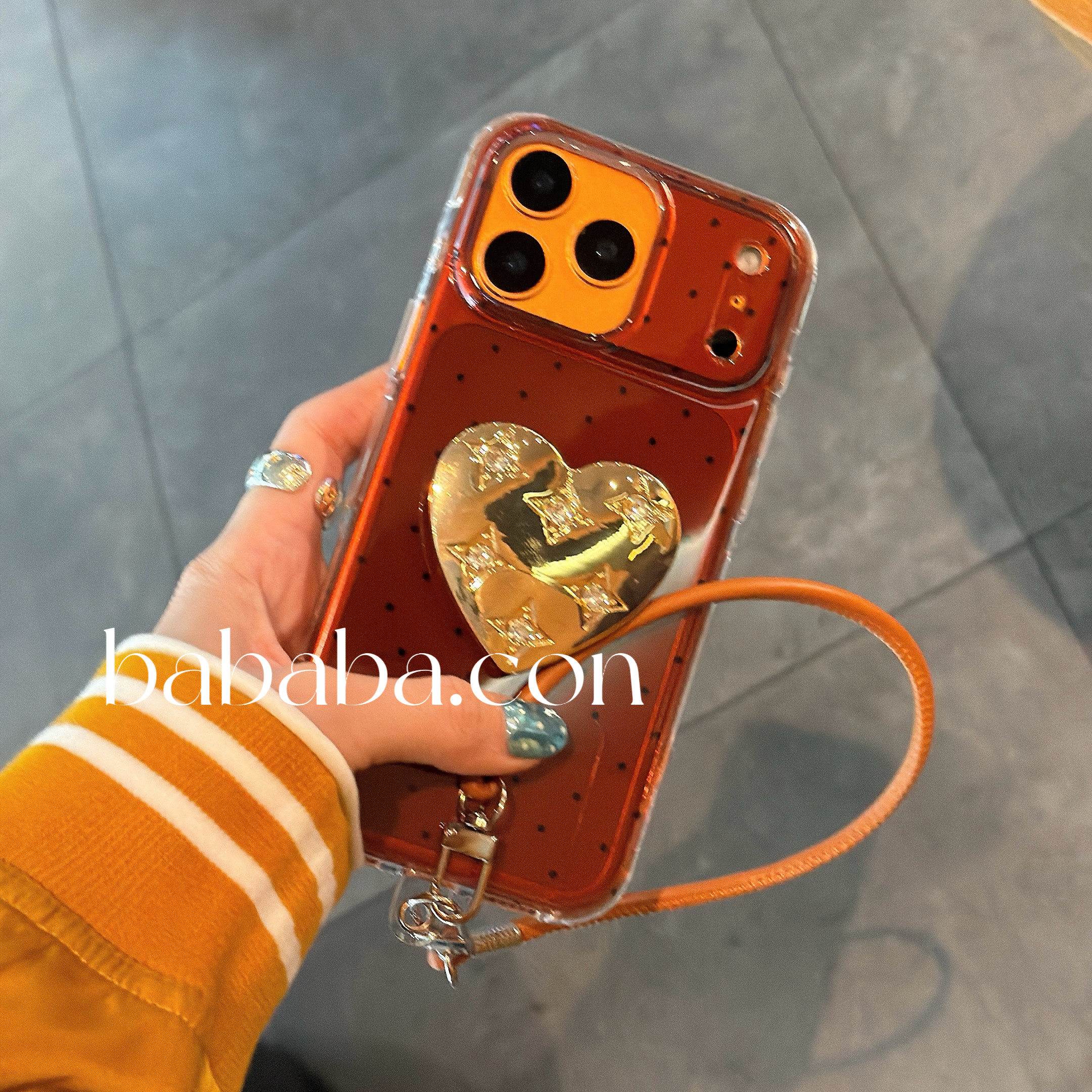 高级感波点爱心iPhone17ProMax手机壳16Pro保护套14/15pm女款13全包边个性创意小众12p半包plus潮壳,淘宝优惠券,粉丝福利购,淘宝优惠卷