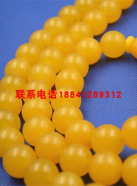 多圈手链黄玉108粒佛珠手链项链