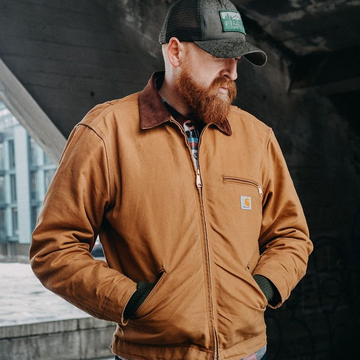 Carhartt 103828卡哈特底特律夹克美式进口翻领工装外套春秋款 - 图0