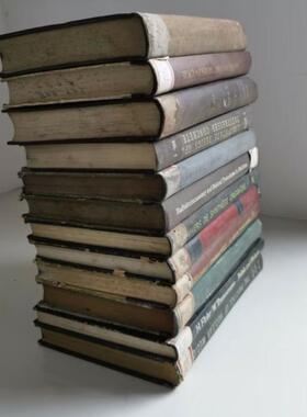 装饰书精装外文书古旧书橱窗复古书创意摆件摄影道具书老旧古董书