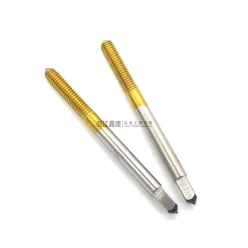 正工镀钛挤压丝锥全磨机用丝攻粗细牙M1.2M3M4M5M6M7M8M9M10-M20 - 图1