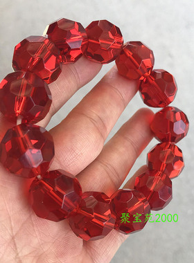 捷克陨石手链宇宙矿物高频原石手串许愿幸运石把玩件玉石棱形手饰