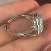 Natural A-grade jadeite Maitreya Buddha ring Jade Buddha inlaid ring jade peace Buddha ring ring female living ring