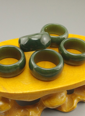 天然指环男士对戒新疆和田玉